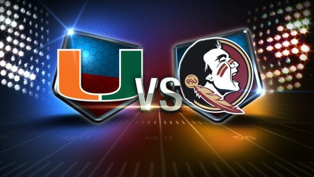 CLOSE FINISH!  The #Canes come up short against the #Seminoles --- Miami loses 29-24... http://t.co/1mtVpUxr9u