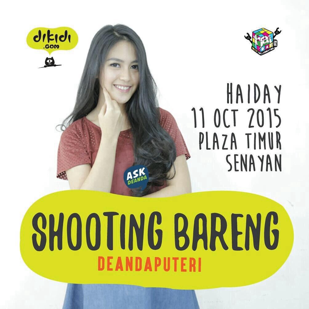 dikidicom's tweet photo. Hari ini slain #cukurgratis kita suting #barengdeanda ya di #HAIDay #haiday2015 http://t.co/G0PwOp1sfZ