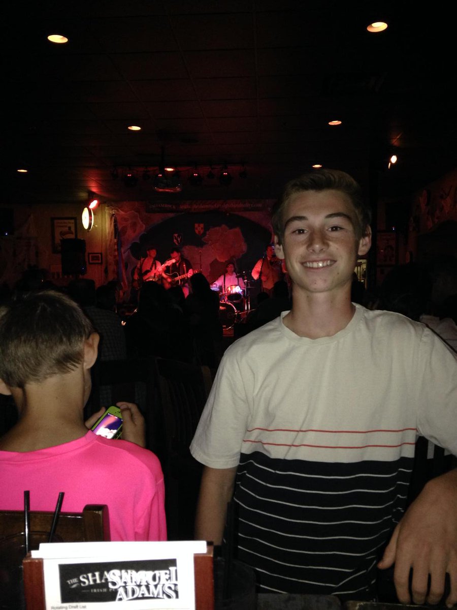 Taking my son to his first Irish pub!