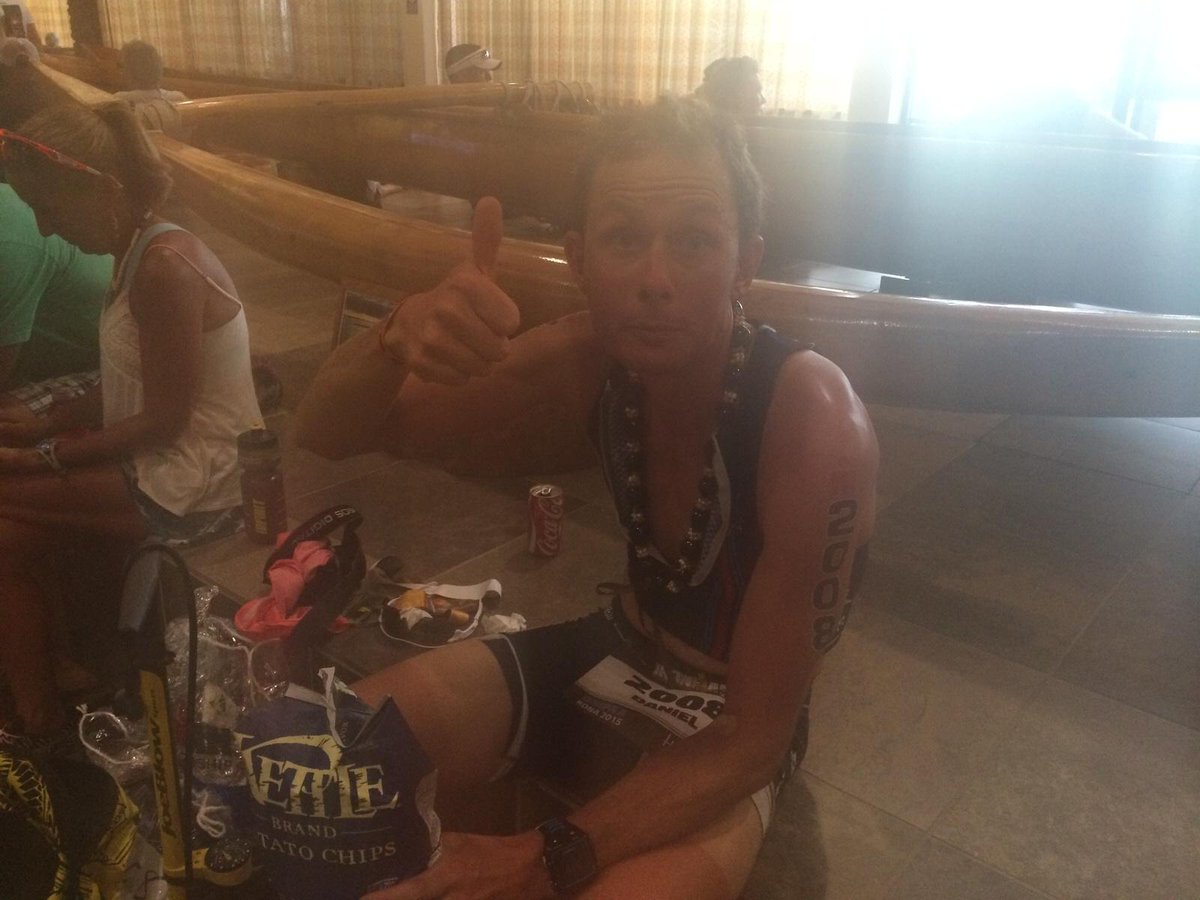 Proud of my man <a href="/theplews1/">Dan Plews PhD</a> 's efforts at #Kona2015 in stifling conditions. "Very hard" apparently <a href="/physisperform/">Physis Performance</a>