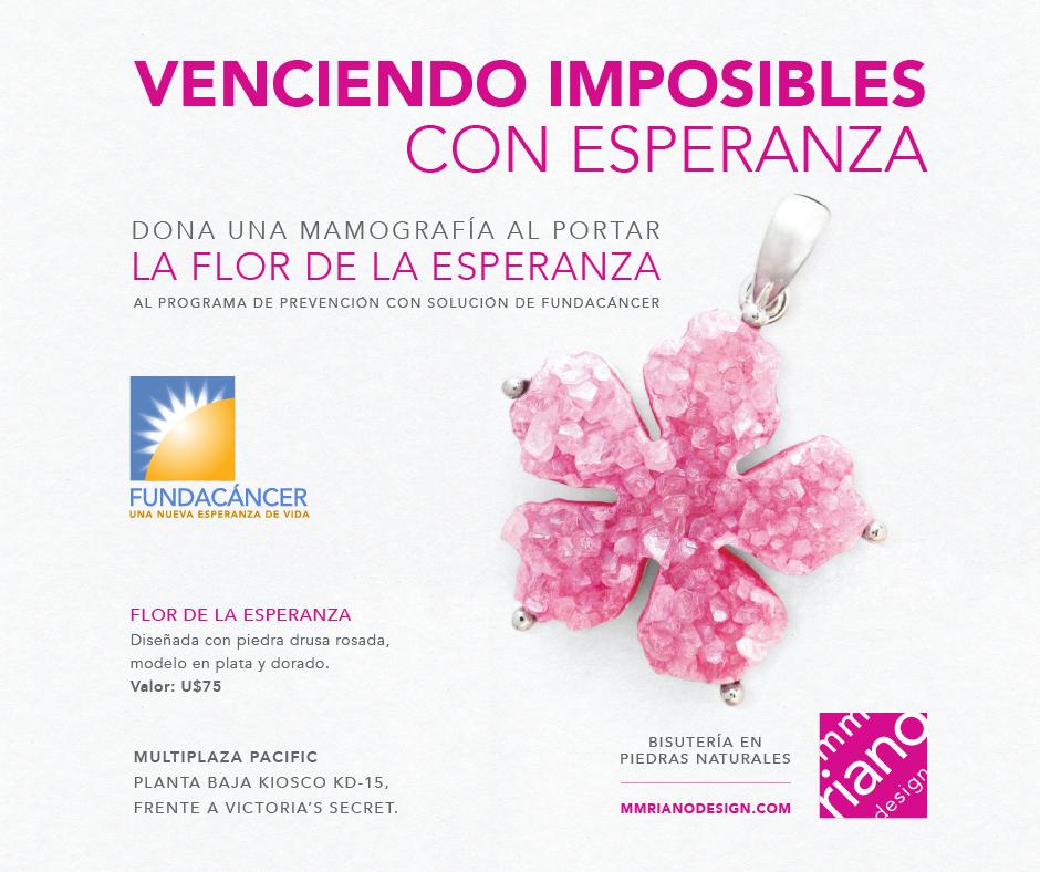 MultiplazaPA's tweet photo. Durante el mes de Octubre @MMRianoDesign se une al #PinkShopping con su espectacular dije "La Flor de la Esperanza". http://t.co/7uusrqHqsu