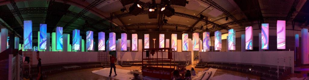 Persiapan Island of Scene di Paviliun Indonesia #FBF2015 via <a href="/adipanuntun/">ADI PANUNTUN</a> belum selesai aja, udah kebayang kerennya!