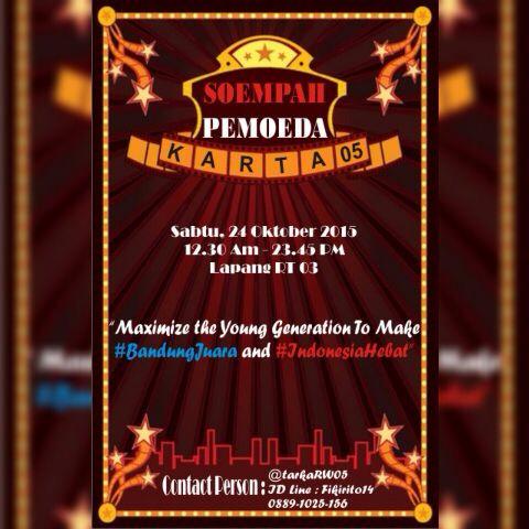 tarkaRW05's tweet photo. Yang mau daftar Accoustic di acara ini, bisa Mention ke @tarkaRW05 atau Menghubungi @Fikri_Irwansyah : 08891025156 http://t.co/f7lcHA4l4E