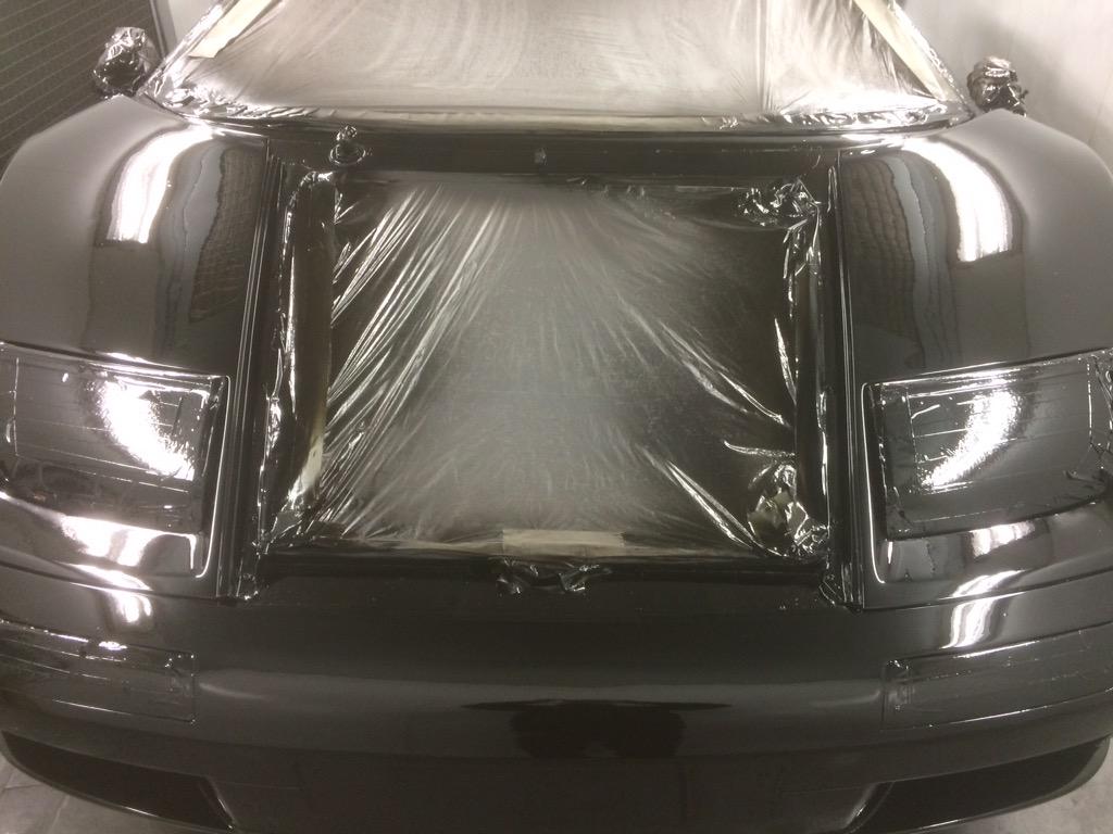PrimePaintBody's tweet image. Painted last night. Doors, bonnet, engine cover today. No rest for the wicked.