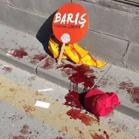 MeseGiz9's tweet photo. Barışla yaşayalım diyenleri bombalarla öldürdünüz! #Yastayız http://t.co/F5RHM2MudV