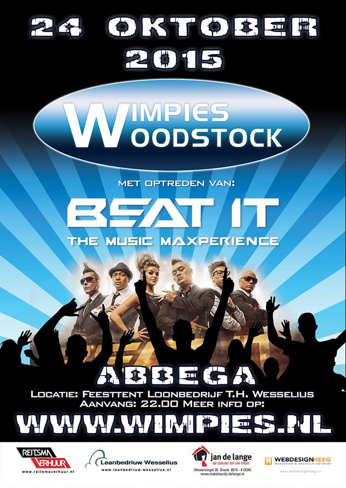 Het aftellen is begonnen, nog 13 dagen tot WIMPIES WOODSTOCK. Dit jaar <a href="/beatitmusic_nl/">B</a> THE MUSIC MAXPERIENCE