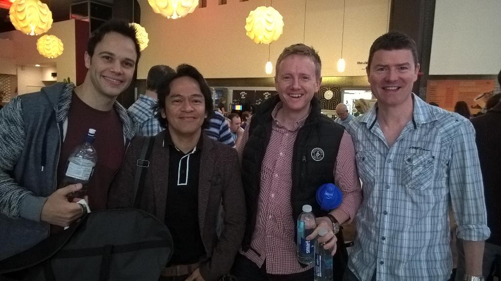 Look who else we've seen arriving at #babsprelims. It's <a href="/Hustlequartet/">Hustle Quartet</a>! See them performing later.