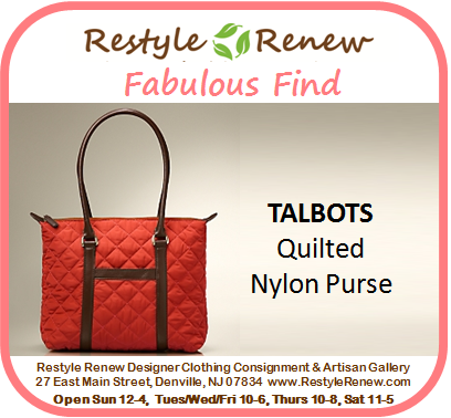 RestyleRenew's tweet image. Grab this carry-all #FabFind from #Talbots, then head on down to the Fall Festival. #fallfind #denville #shopsmarter