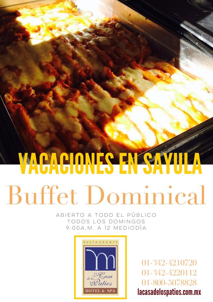 Buen día , ya está listo buffet dominical <a href="/CurioGastro/">CurioGastro</a> <a href="/haciendasycason/">Haciendas y Casonas</a> <a href="/tesorosjalisco/">Tesoros Jalisco</a> <a href="/Setujal/">Sec Turismo Jalisco</a> <a href="/JaliscoEsMexico/">Jalisco Es México</a>
