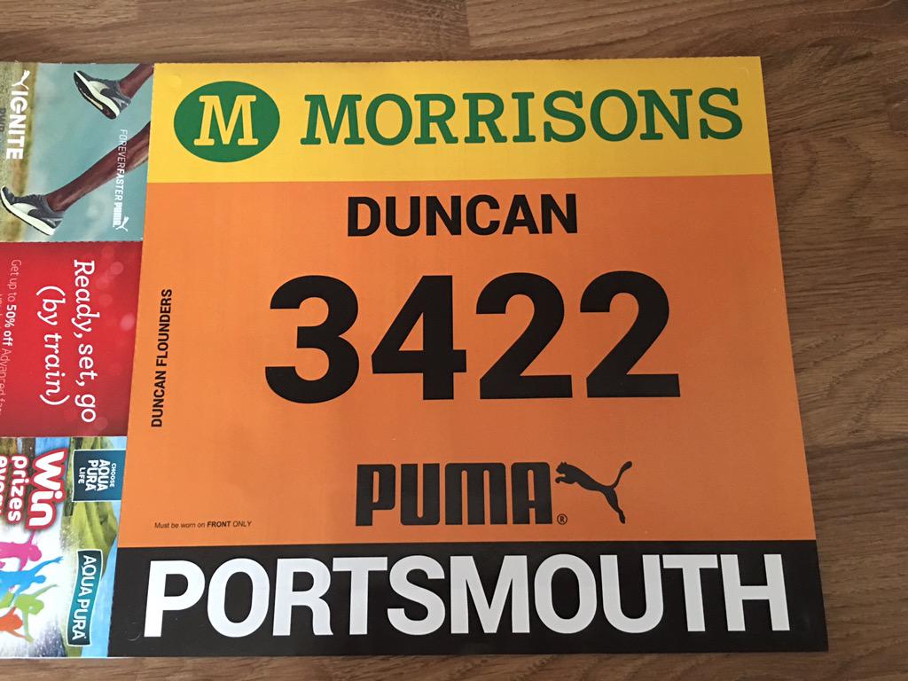 DuncanFlounders's tweet photo. @Great_Run number has arrived, last run of the year! #GreatSouthRun #runnumber http://t.co/TkPwPhgLAk