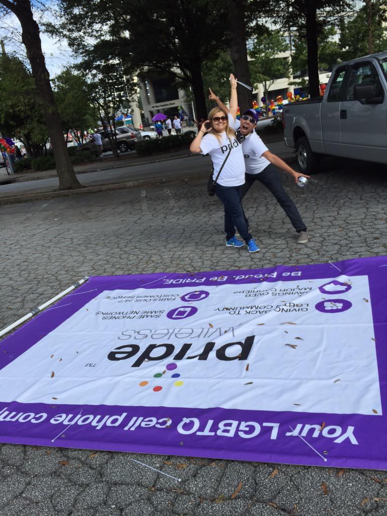 PRIDEWireless's tweet photo. @PRIDEWireless !!  #AtlantaPride2015 now taking off!  Coming to you Now!  #BeProudBePRIDE ! http://t.co/IOXkh5fnjz
