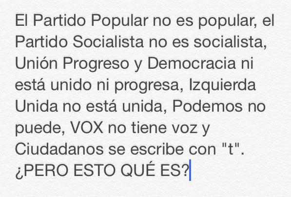 fidedignoV's tweet photo. ¿Qué está pasando? @PPopular @PSOE @UPyD @iunida @ahorapodemos @vox_es @CiudadanosCs http://t.co/QdTFaZM502