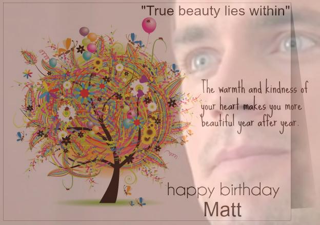  Happy birthday Mr. Matt Bomer. The sweetest heart there is!!! 