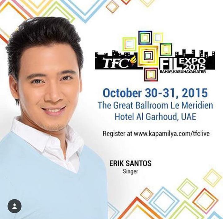 AngerikBabies41's tweet photo. Mga Kapamilya sa UAE! Catch @realeriksantos @AngelineQuinto on October 30-31! @KapamilyaTFC http://t.co/BdMBxtu54t