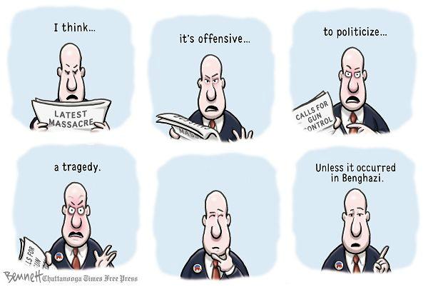 BennettCartoons's tweet photo. 10/11/2015- Taking Offense #PoliticizingTragedy #ExploitingTragedy #GunViolence #guncontrol http://t.co/DwbzKWTmRl