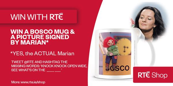 rte's tweet photo. Boys and Girls! Win a Bosco mug and a VERY special additional prize! Check the image. http://t.co/oFCUGdDN8A