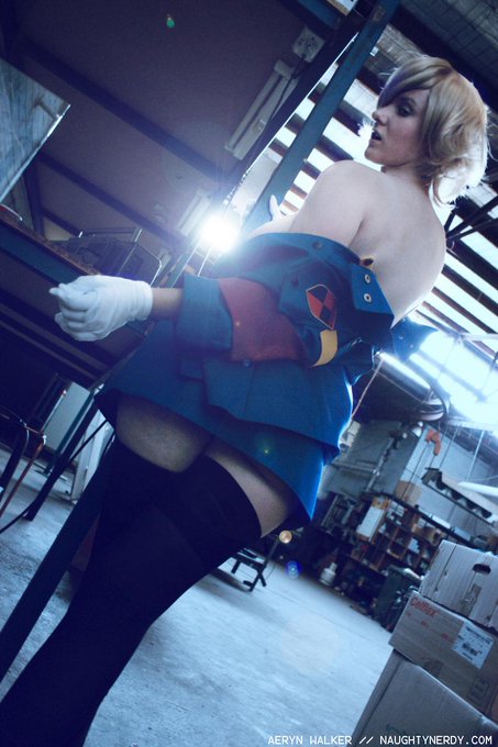 Seras Victoria cosplay stripoff! Watch the rest of my cosplay porn: http://t.co/JxCamEOYgO http://t.