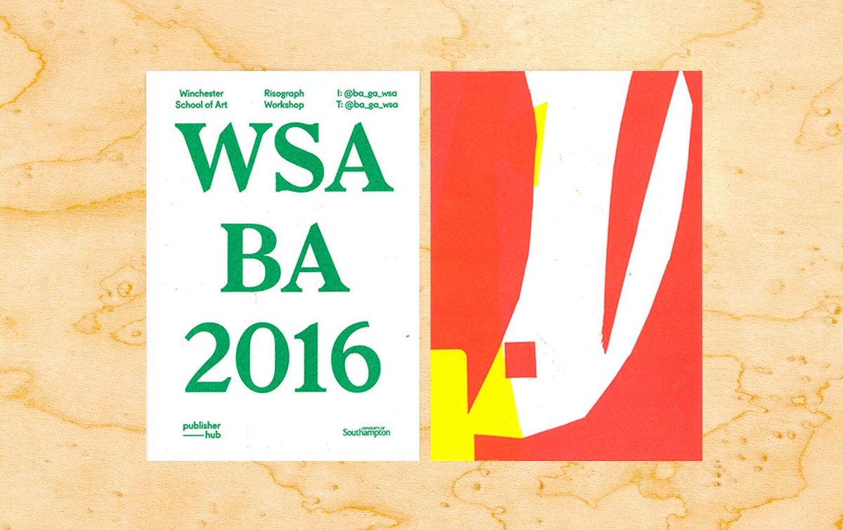 Here's some more work from yesterday's #OpenDay @winchesterart. <a href="/ba_ga_wsa/">BA Graphic Arts WSA</a>'s <a href="/PublisherHubWSA/">Publisher Hub</a> #Risograph #Workshop