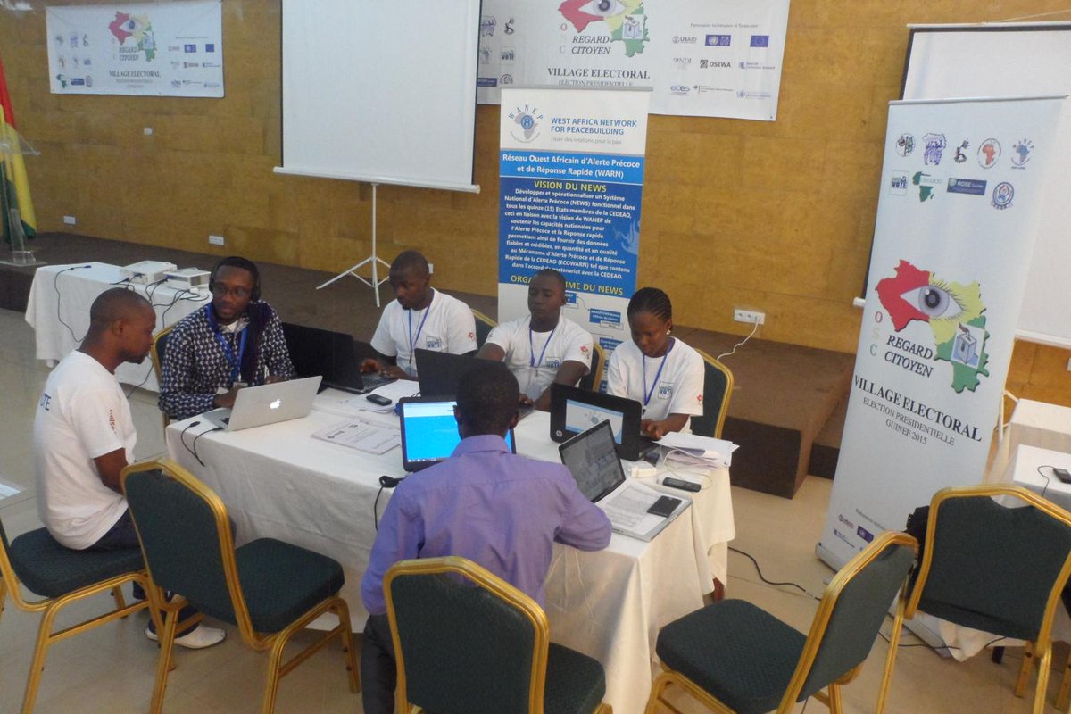WANEP_Regional's tweet photo. Monitoring of Election Day Dynamics in #GuineaPolls @emeka_beze @ehabuka @leviniaam @MfrekeUkpanah @qtawo http://t.co/gfO2UvWX8A