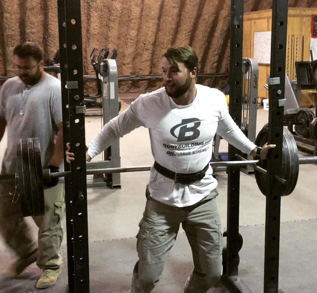 FullTimeVet's tweet image. Getting closer #gymlife #afghanliving #fourplates #405squat #dontforgetaboutlegs
