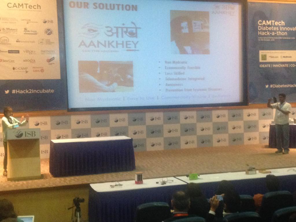 MIF_India's tweet photo. Team #Aankhey displaying their innovation. Wonder kid doing power pitch. #hack2incubate http://t.co/Cwl1pA8AjW