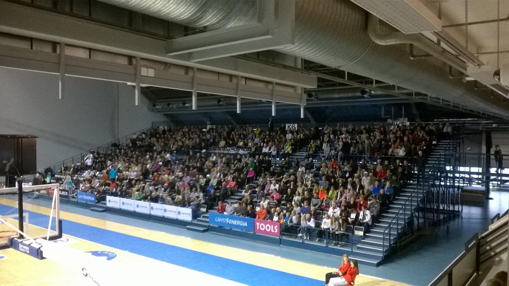 PSelkee's tweet photo. Full house!#Lahtibasketballneverstops#divariB http://t.co/iLnwVkjRMA