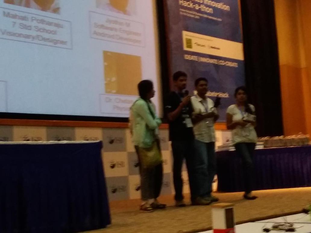 bsoura's tweet photo. Our youngest fellow hacker on stage. Blown away by her articulate, compelling pitch. @CAMTechMGH #hack2incubate http://t.co/at6kah4vbc