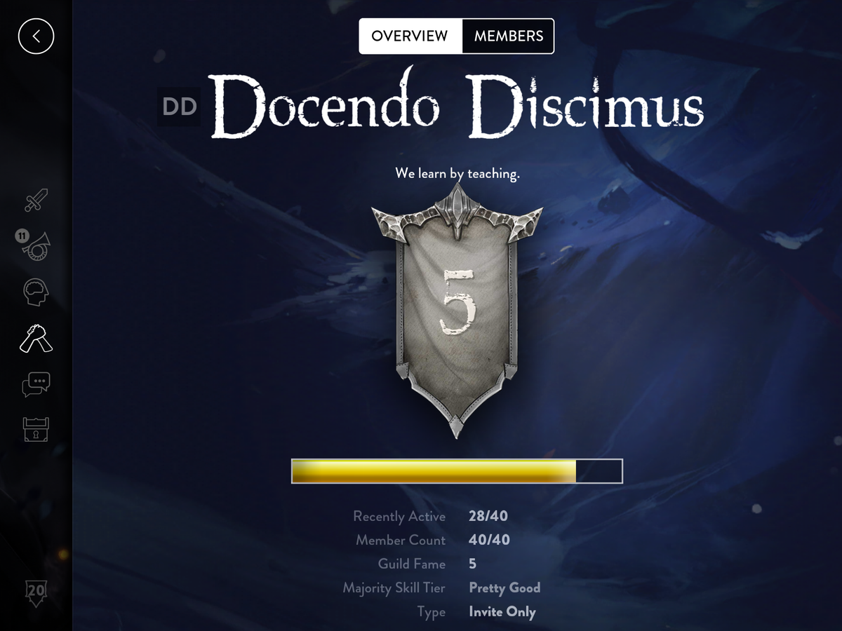 Bebti69's tweet photo. Our guild is almost lvl 6. 40/40 members, active and a lot of fun! #DD #bestguildEU #vainglory @djsamzVG http://t.co/4N1SFsaC4u