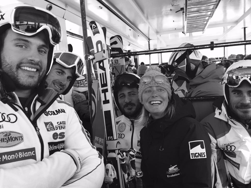 Good company and amazing conditions on the #Tignes #glacier #ski #winterishere <a href="/FedFranceSki/">FFS - Fédération Française de Ski</a> #downhill