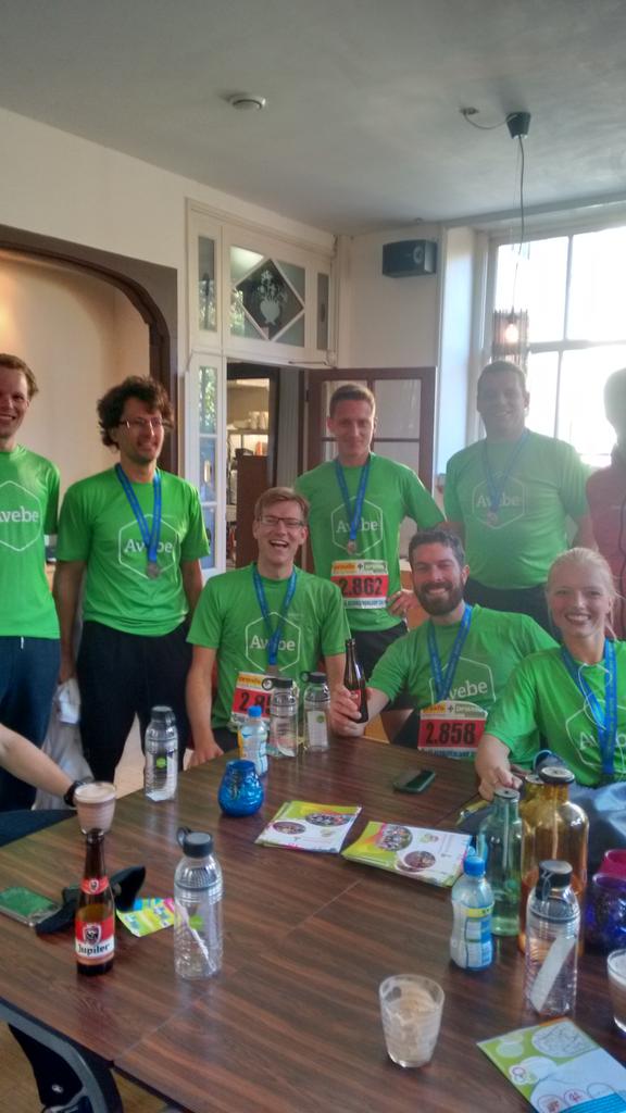 4 mijlsloop en #avebe was erbij. Trits op onze vitale medewerkers