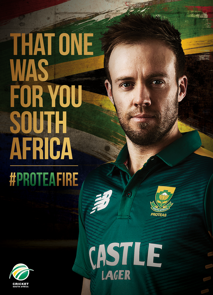 What a start to the series! Congratulations to our Captain &amp; Man of the Match <a href="/ABdeVilliers17/">AB de Villiers</a>  &amp; team. #ProteaFire