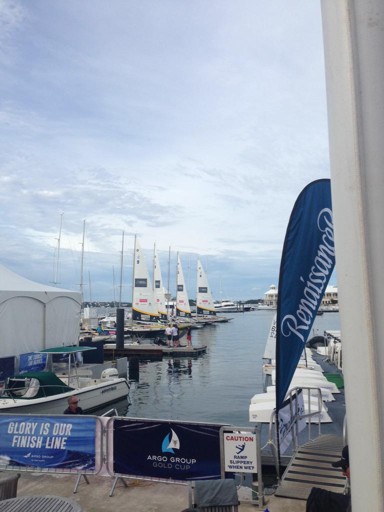 Made the semis here at the <a href="/ArgoGoldCup/">Bermuda Gold Cup</a> racing Canfield today but waiting for wind @worldmrt