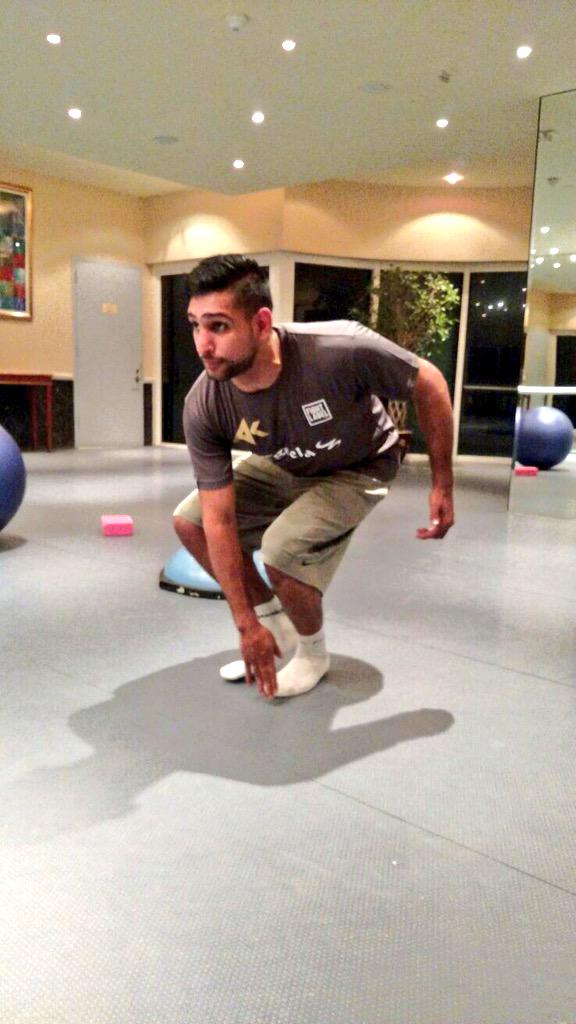 Gym sessions have started with @tony_brady #khanInDoha