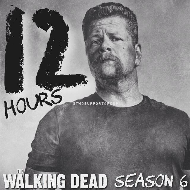 12 HOURS!
💀👣💀
#TheWalkingDead 
#TheWalkingDeadSeason6 
#TheWalkingDeadPremiere