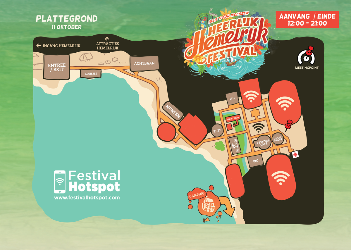 Ben je op Heerlijk Hemelrijk Festival? Login op WiFi en doe mee met onze actie! #festivalhotspot #heerlijkhemelrijk