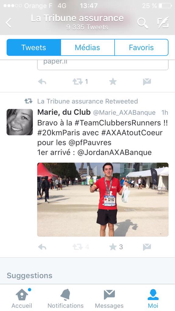 GeryM's tweet photo. #AXA #20kmdeParis #axabanque en action Super Team http://t.co/hklL0Ih6Rd