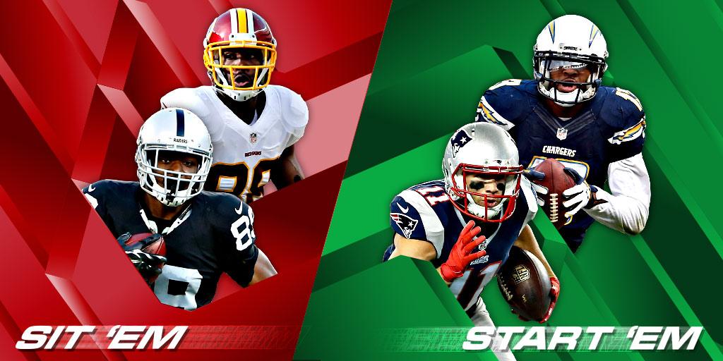 NFL's tweet photo. START: @Edelman11
SIT: @AmariCooper9

Start 'Em/Sit 'Em (WRs): Week 5 (via @Michael_Fabiano) http://t.co/p1jN3cGxet http://t.co/rG5a6drBn9