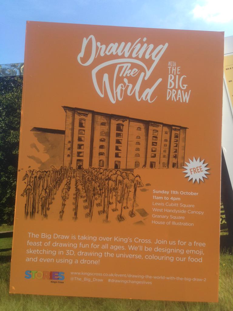 lizziemidd's tweet photo. My first go at pastels #granarysquare with @The_Big_Draw do get involved, it's such fun! #DrawingTheWorld http://t.co/Lhk9oh8z0W