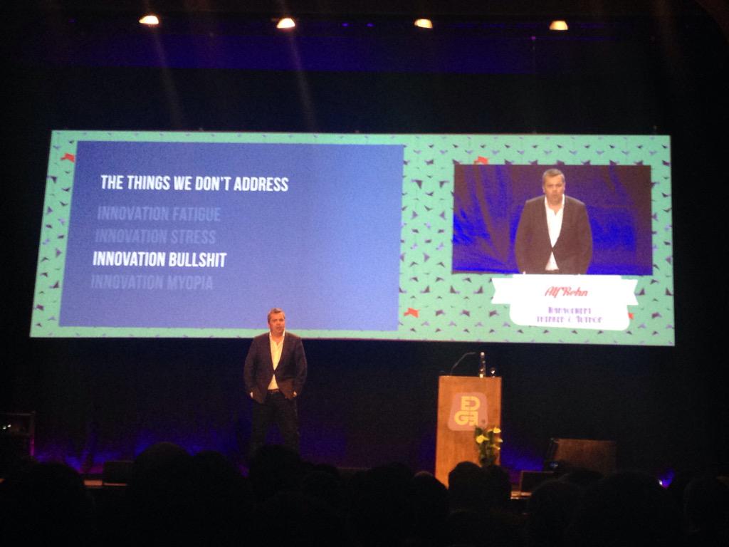 derSteve's tweet image. Be the box you think outside of @alfrehn #edgeconf2015 #netlight