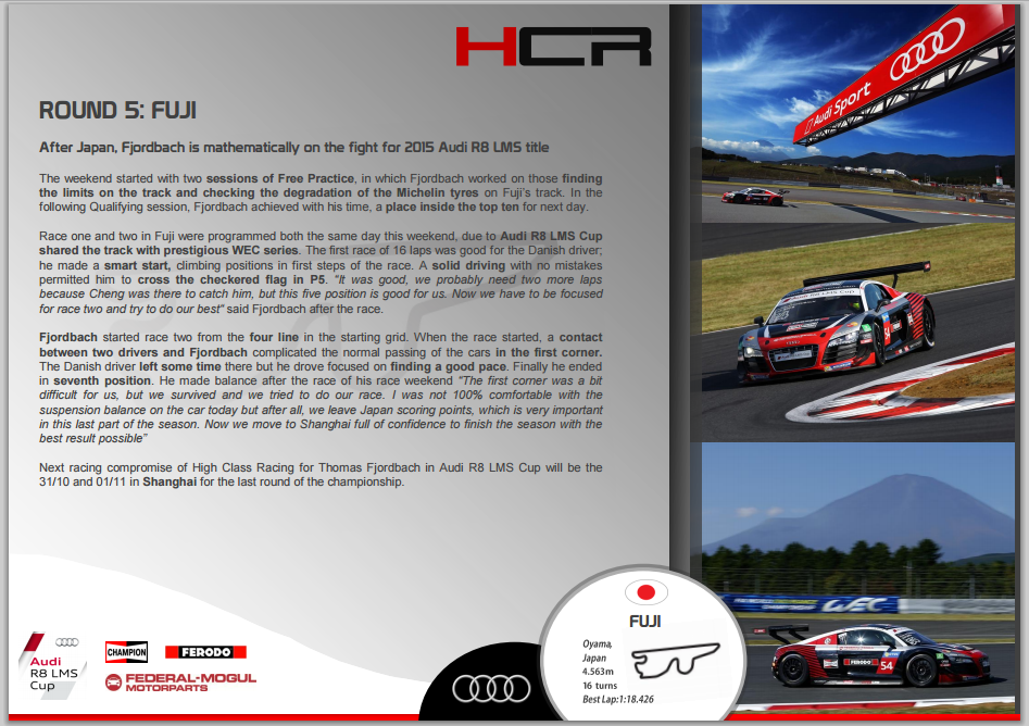 TFjordbach's tweet photo. You can read how it was my race weekend in Fuji: https://t.co/rWbNVhMErt #TeamChampion @FMmotorparts @FMMotorpartsANZ http://t.co/VuPb1cOdPH