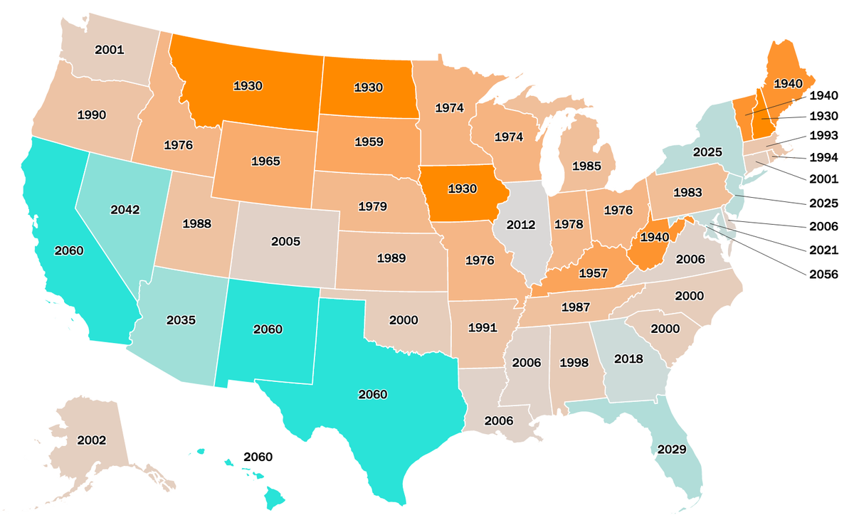 Пример сша. США 2060. USA salary Map for States 2021. Demographic Map of us. Future American Map.