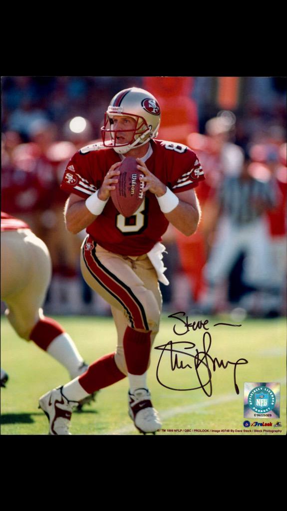 I share my birthday with my fav 49er of all time Steve Young . Happy Birthday Steve 