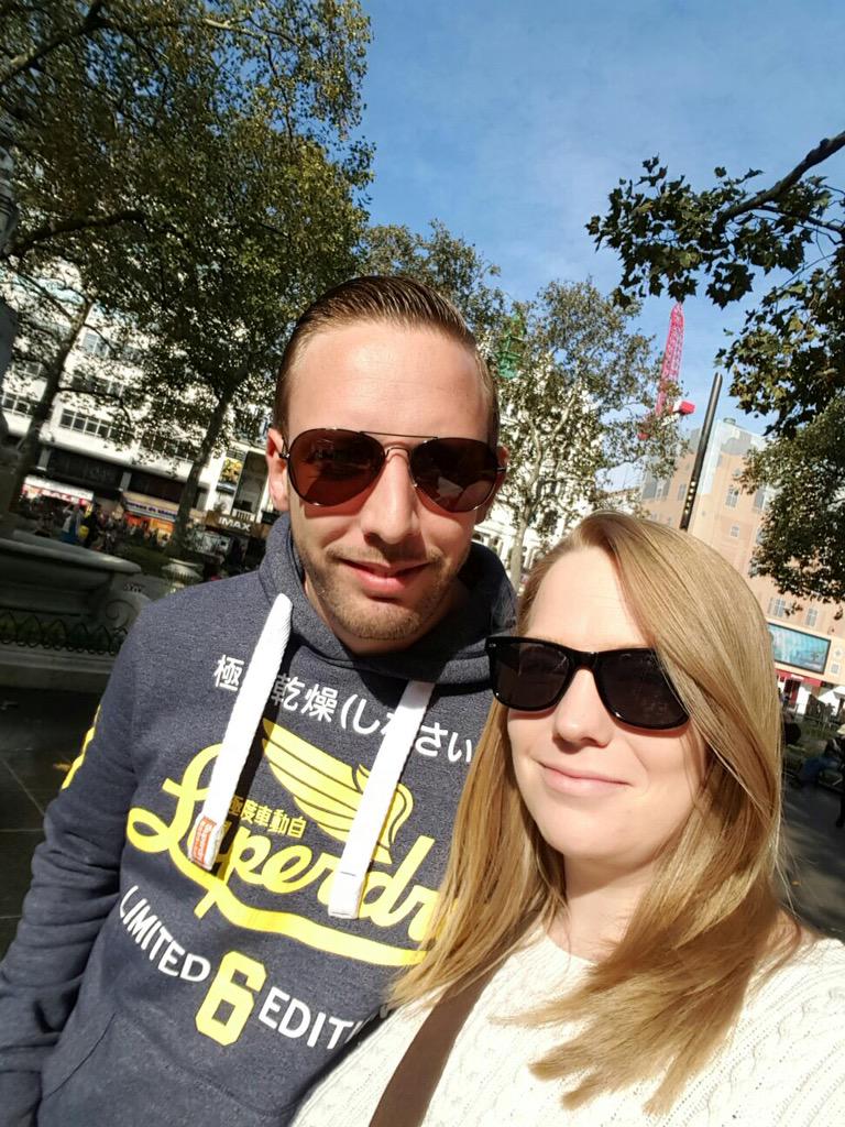 Carl_Wigfield's tweet photo. Enjoying a lovely weekend away in London #london @JenLBrown http://t.co/sURrfpUCfX