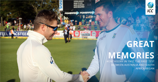 PK_CricInfo's tweet photo. #OnThisDay in 1902, Australia and South Africa
began one of cricket's greatest rivalries http://t.co/Uy2X5WWyNf