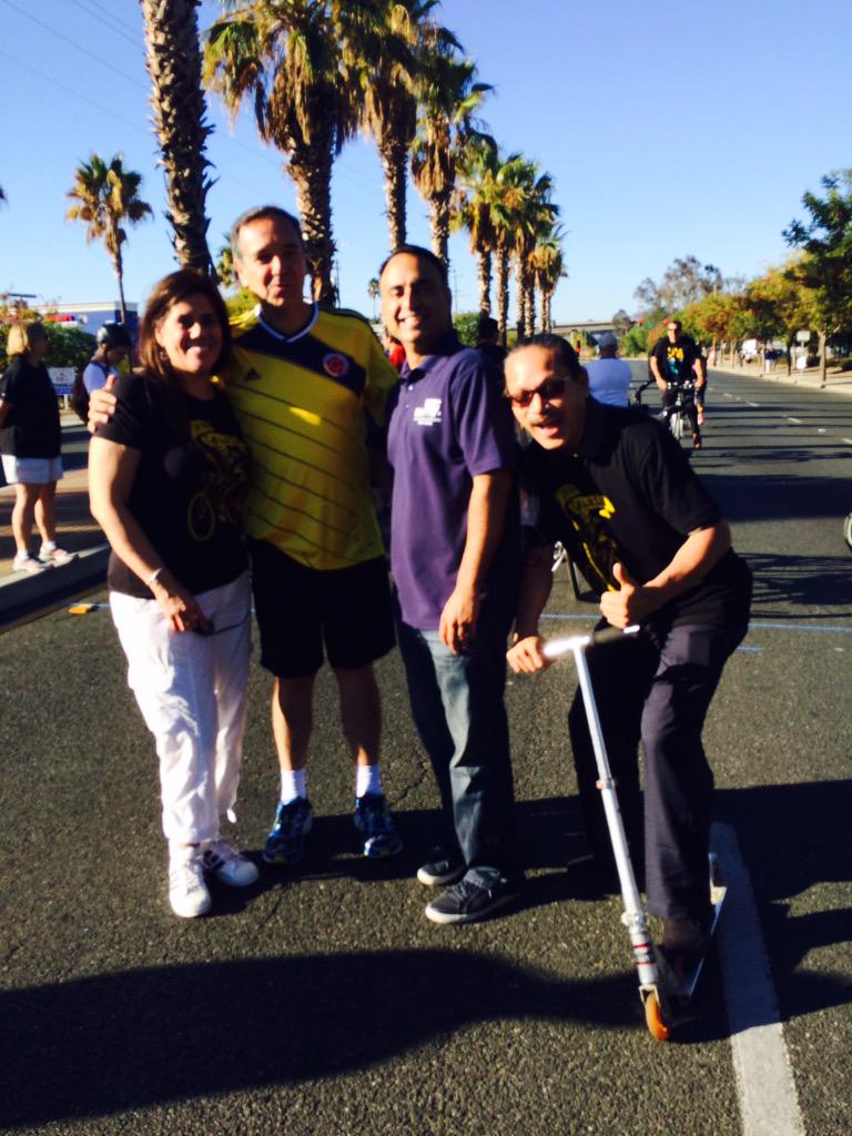 CM_Magdalena's tweet photo. Ready for @VivaCalleSJ ! #openstreets #eastsideride http://t.co/EF2Tx88n5l