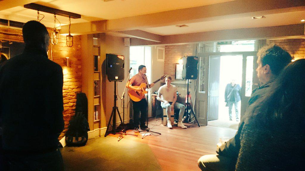 Joe Gardiner playing now in the <a href="/taphouselancs/">The Tap House</a> with Counting Days up next #LMF2015