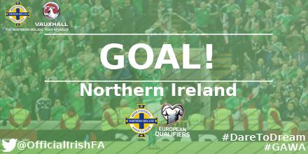 GGOOOAAAALLLLLLLL!!!!!! Northern Irelanddddd !!!!!! Craig Cathcart!! Finland 0 Northern Ireland 1. #FINvNIR