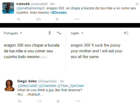 DieguSales's tweet photo. #Edcodes VOU POSTAR ULTIMA VEZ AQUI PRA NINGUEM ESQUECER :)
VOLTO QUANDO APARECER OUTRO DEFICIENTE MENTAL AQUI :) http://t.co/HkFT4Nt1Be