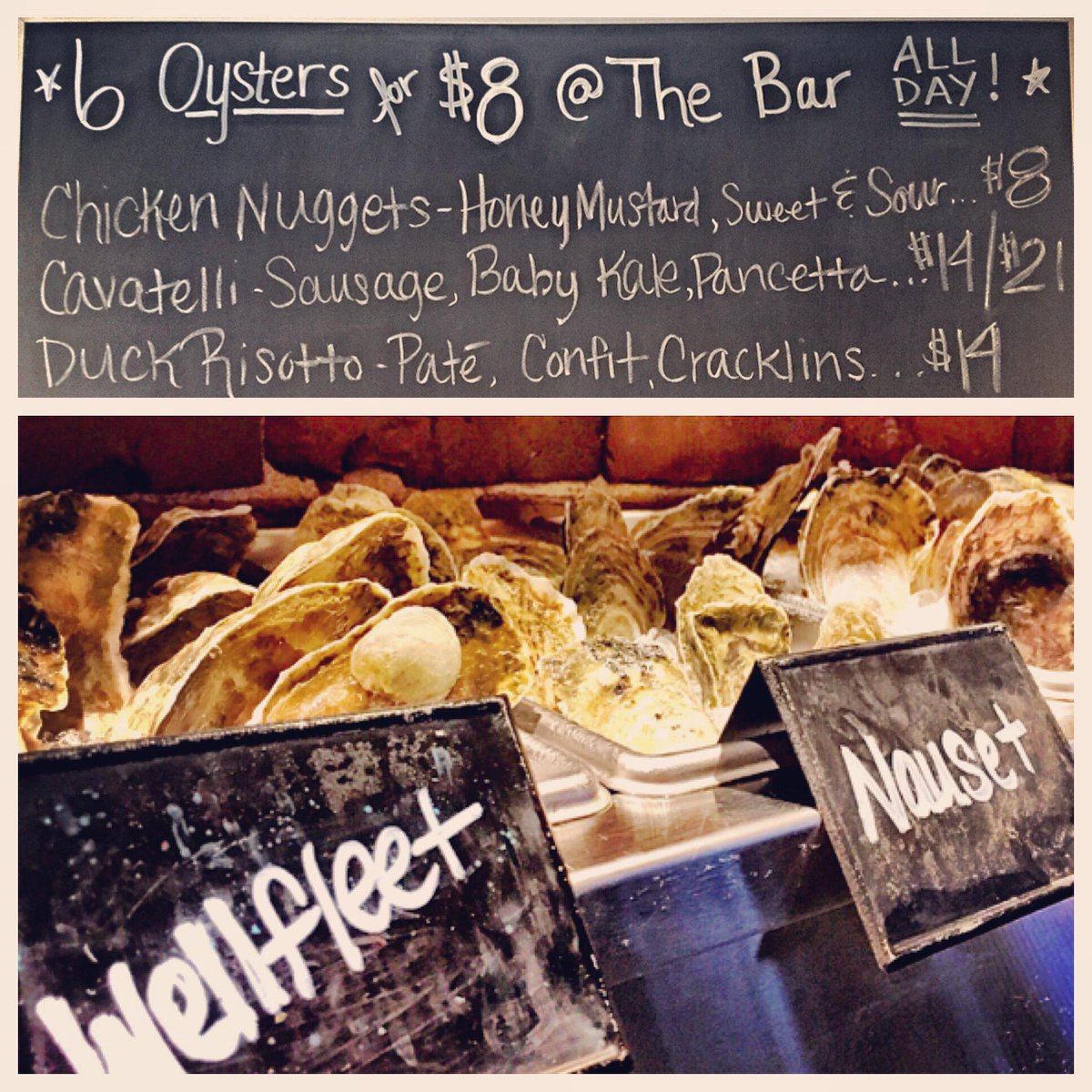 560Kitchen's tweet image. Yes, you read that correctly. Every day, all day we offer 6 oysters for $8 at the bar! #southend #oysters