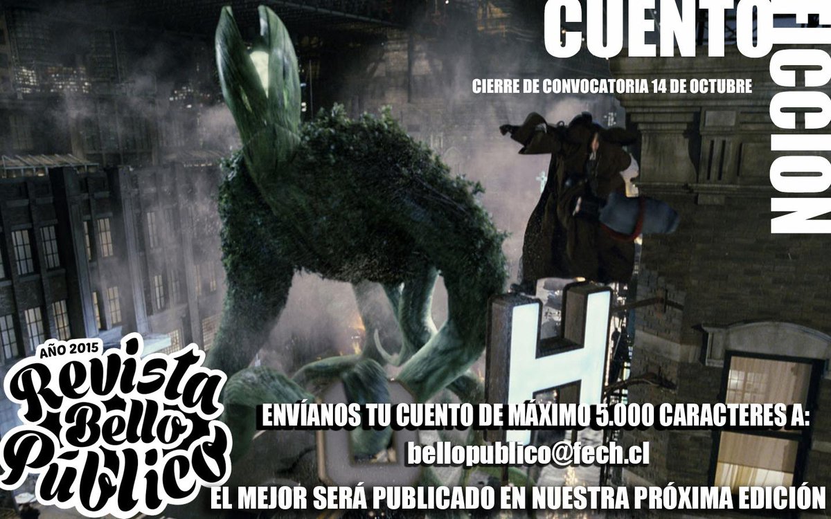 BelloPublico's tweet photo. Publica tu cuento en la última @BelloPublico del año / @lamujerrota @ICEIUChile @la_Fech http://t.co/rvfTD6upmu